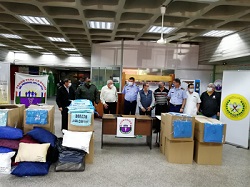 Donación de 500 sabanas al FONSAFAN para el Hospital Militar Central